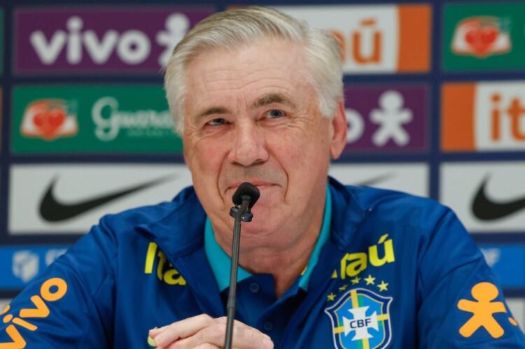 Carlo Ancelotti tras el empate en su debut con la selección brasileña: "Salimos satisfechos del campo"
