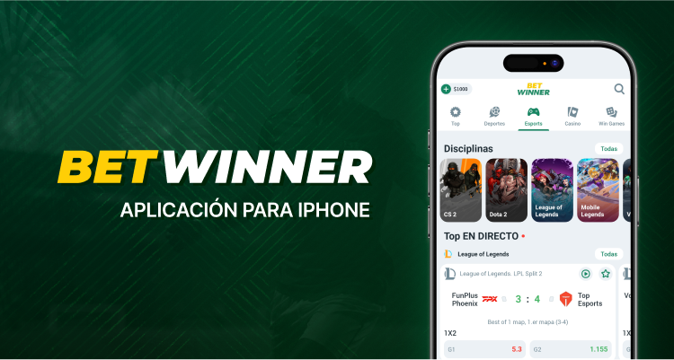 Aplicación para iPhone Betwinner Ecuador