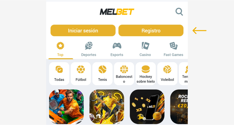 Cómo registrarse Melbet Ecuador